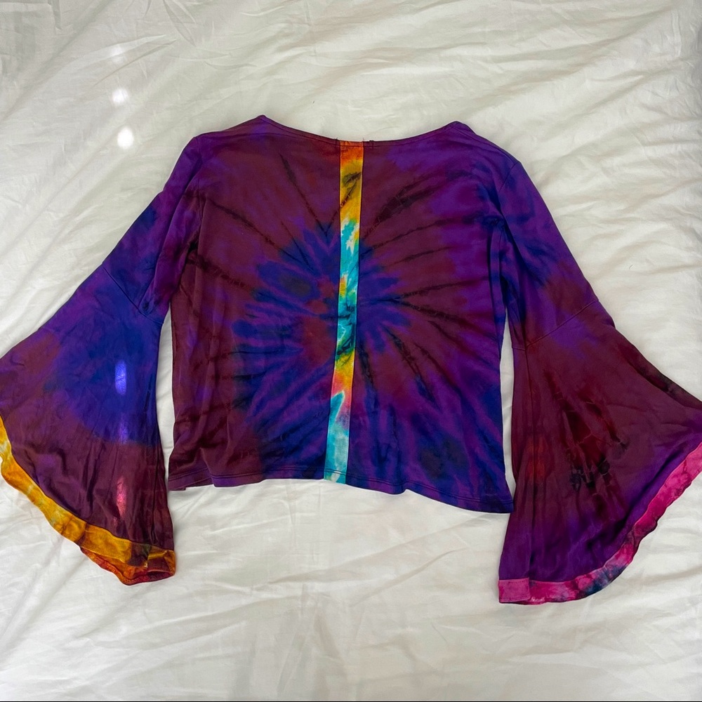 Hand Dyed Bell Sleeve Top
